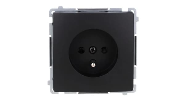 SIMON BASIC Enkeltstik med/u og skærme til ramme sort mat BMGZ1z.01/49