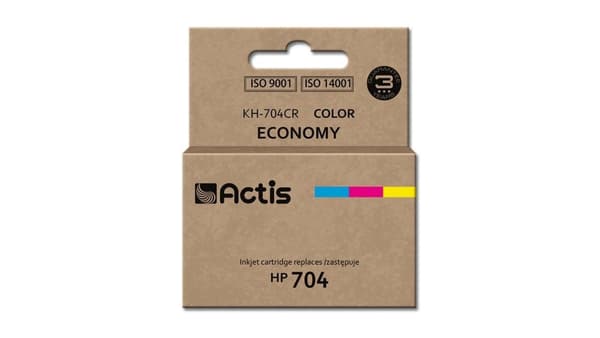 Blækpatron Actis KH-704CR (HP nr. 704 CN693AE) Farve