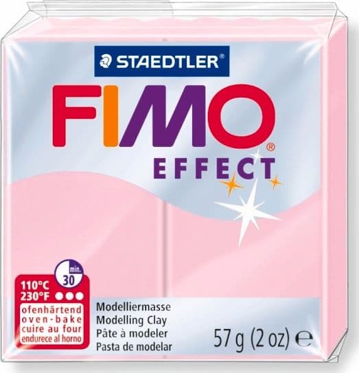 Fimo Termohärdande Massa Effekt rosa pastell 57g