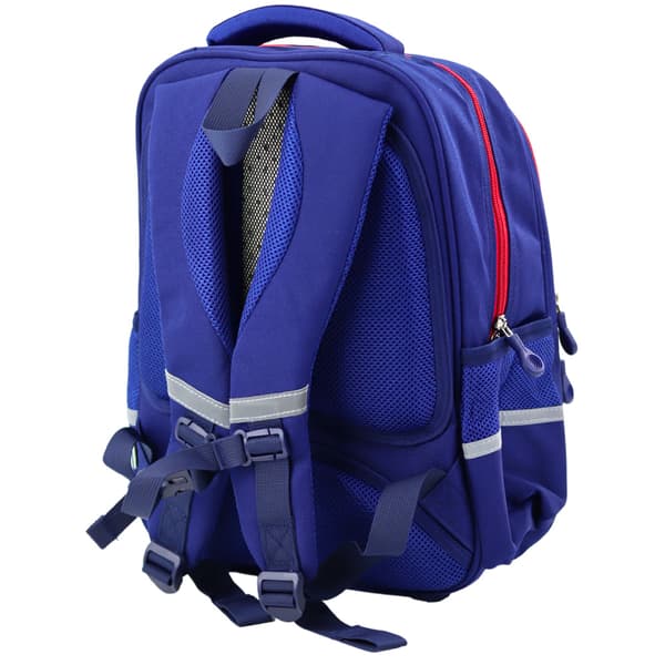 Skolryggsäck Bröstrem Marinblå Röd 20L 38cm
