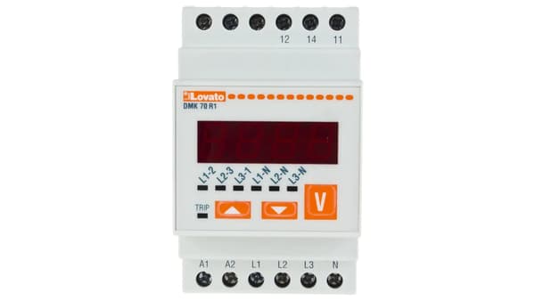 Lovato Electric Trefaset Digital Modul Voltmeter 15-660V (DMK70R1)