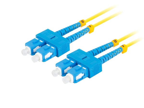 Lanberg light-air SM SC/UPC - SC/UPC 5,0m gul