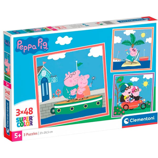 Peppa Pig pussel 3x48 bitar