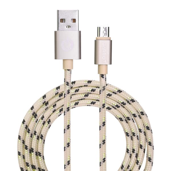 Garbot Grab&Go 1m flätad Micro-USB-kabel Guld