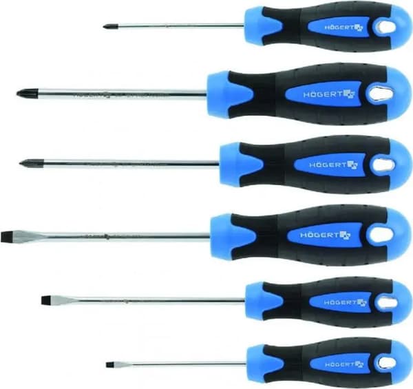 Högert Technik poranteräsarja, 6 kpl, teräs S2 HT1S095
