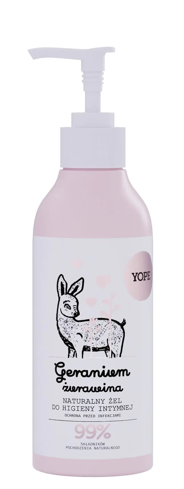 Yope Gel til intimhygiejne Geranium og Tranebær 300 ml