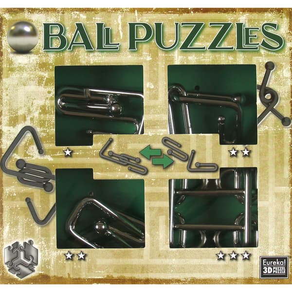 Metallilamput 4kpl Puzzle mania oranssi G3