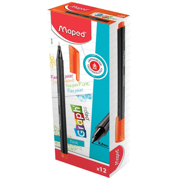 FINELINER MAPPED GRAPH'PEPS 0,4mm ORANGE