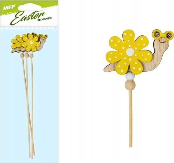 Slimak kepissä kukka keltainen 28cm 3kpl