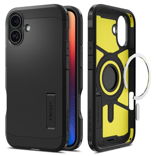 Spigen Tough Armor Mag MagSafe-etui til Apple iPhone 16 Sort