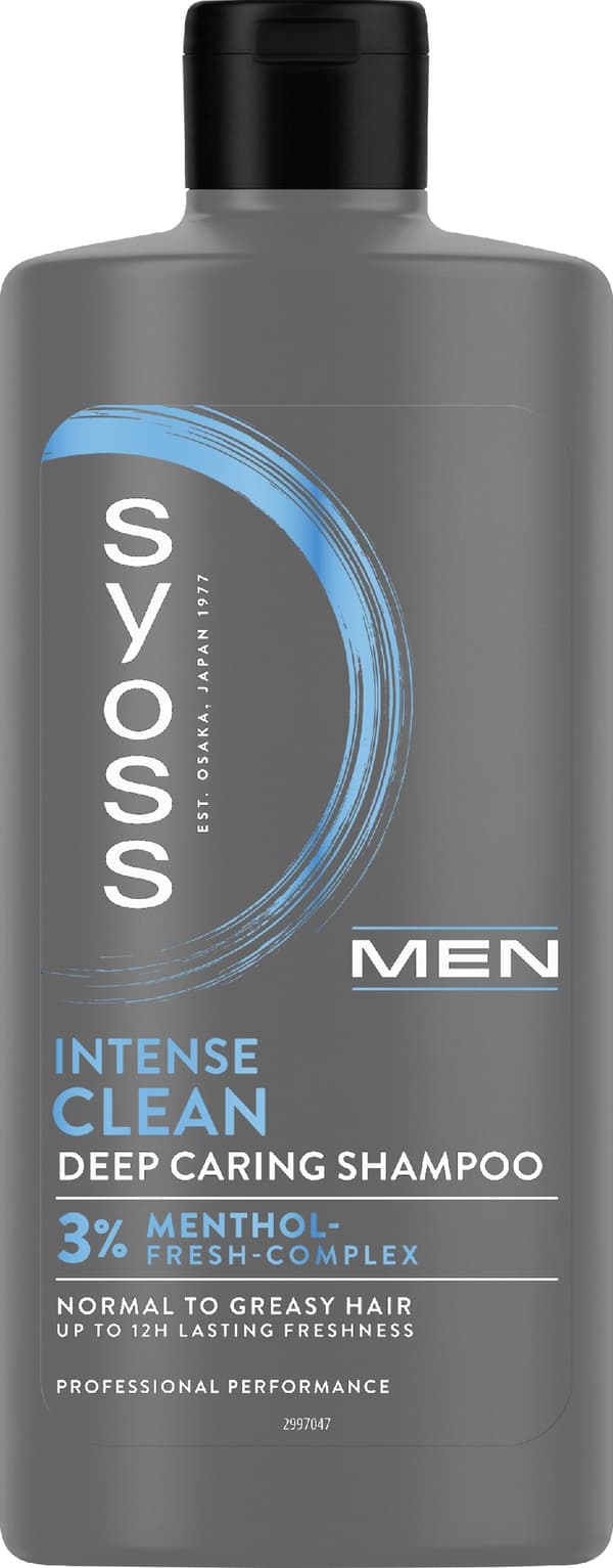 Syoss Syoss Men Clean & Cool Fjernelsesshampoo - Normalt og fedtet hår 440ml