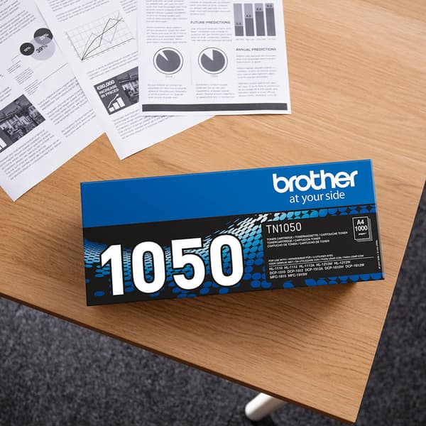 Brother tonerpatron TN1050 - sort