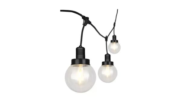 Puutarhavalosarja VT-720S Musta 6x E27 3m IP65 8971