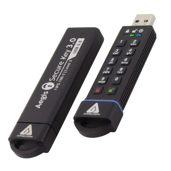 Apricorn Aegis Secure Key 3.0 - USB-muistitikku - 480 Gt
