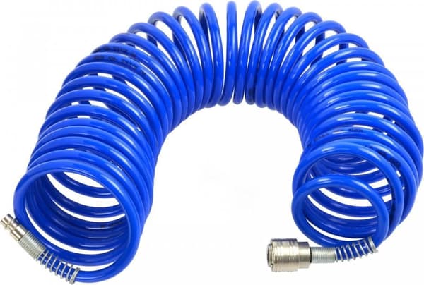 Spiralluftslange PU15m 6,5x10mm blå 7398
