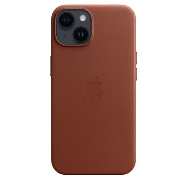 Apple iPhone 14 lædercover med MagSafe umbra
