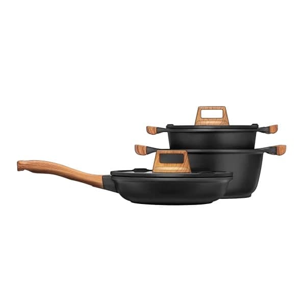SET MED KASSEROLLER MGK 23 8 DELAR (3 LOPATKI)