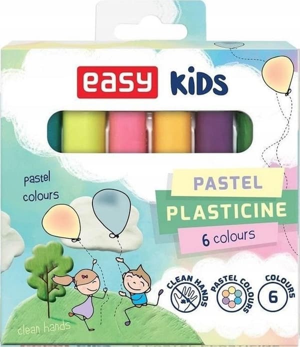 Plasticine COL-006-P 6 farver NEM
