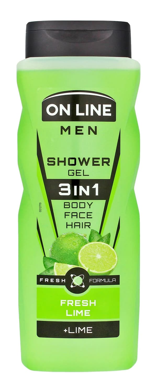 On Line Men Shower Gel 3i1 Fresh Lime til mænd 410ml