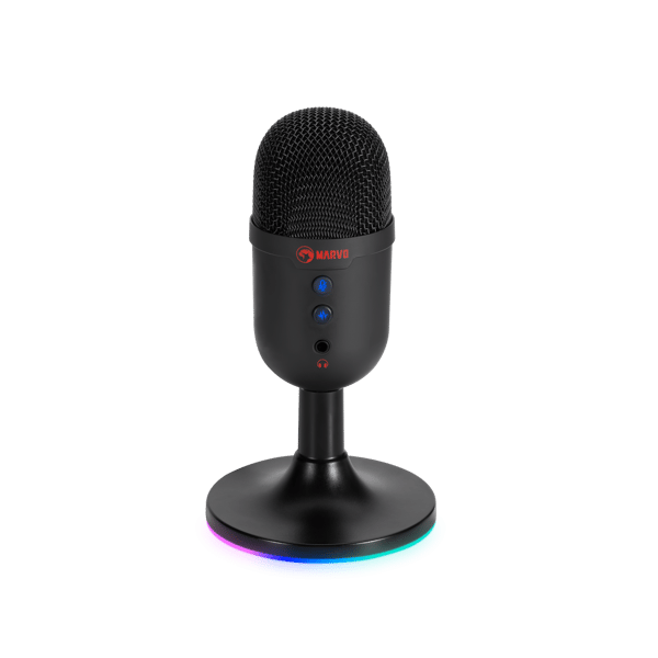 MARVO MIC-06 RGB BK MIKROFON SVART