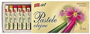 Oljepasteller 12 färger ENKEL