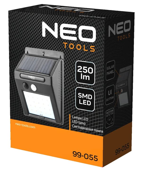 Seinävalaisin Neo Solar-lamppu (Aurinkoseinävalaisin 20 SMD LED 250 lm)