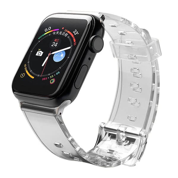 Silikone armbånd til Apple Watch 42 / 44 mm - Sort