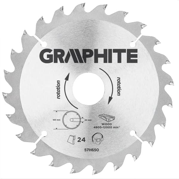 Graphite Widia savklinge 165x30mm 24 stk. - 57H650