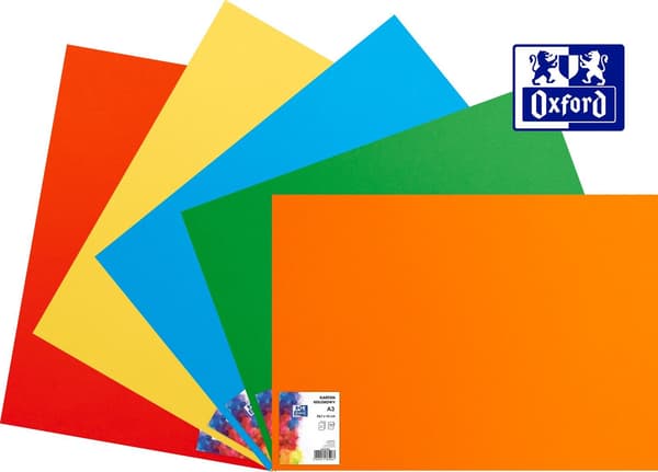 Kartonki Oxford A3 160g ruusu (25)
