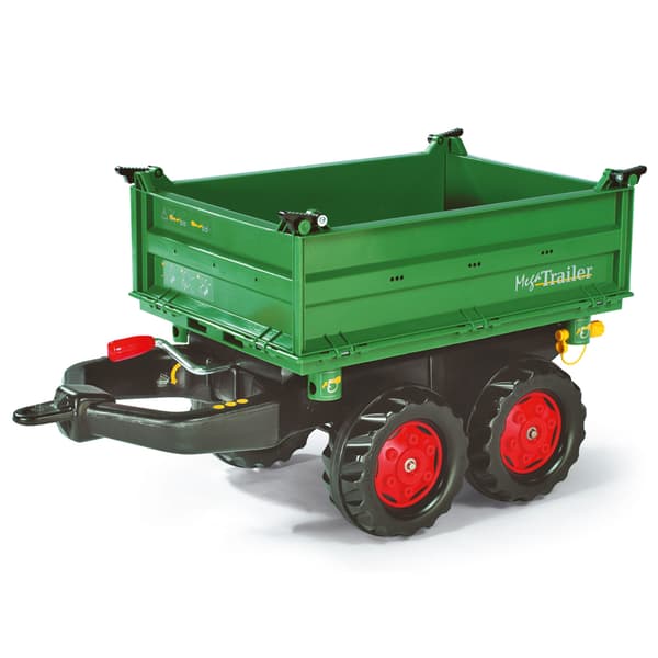 Rolly Toys RollyTrailer peräkärry kippaa Mega Trailer traktoriin