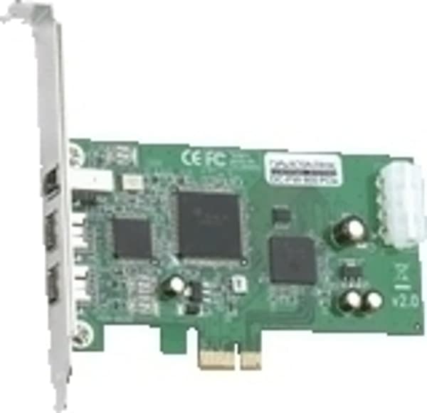 Dawicontrol PCIe x1-kontroller - 2x FireWire 800 + 1x FireWire 400 (DC-FW800)