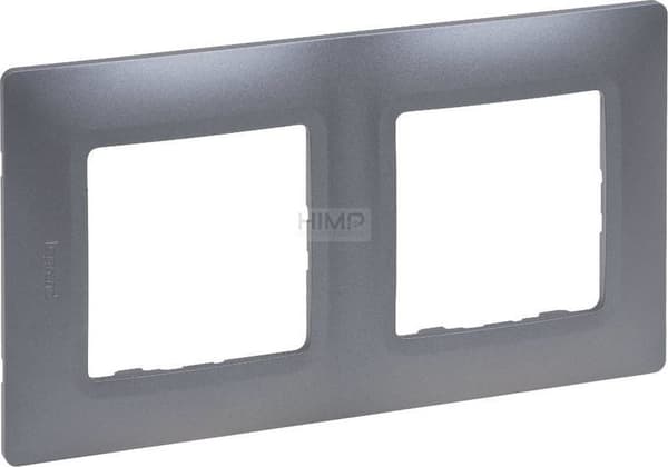 Legrand Niloe Selection Ramme dobbelt stål 762052