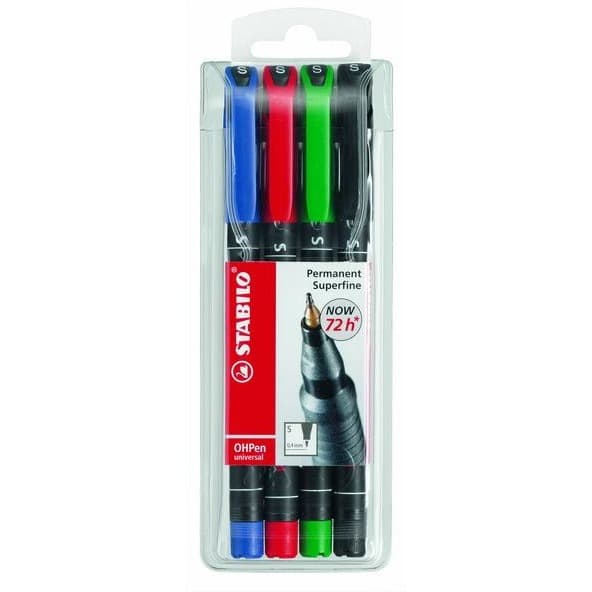 FOLIOPIS STABILO OHPEN UNIVERSAL 0.4 MM MIX 4 COL.