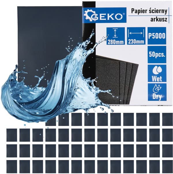 Vandslibepapir — ark 230x280mm P5000 (50/1000)
