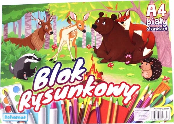 Ritblock A4/20K 80g vit (10st)