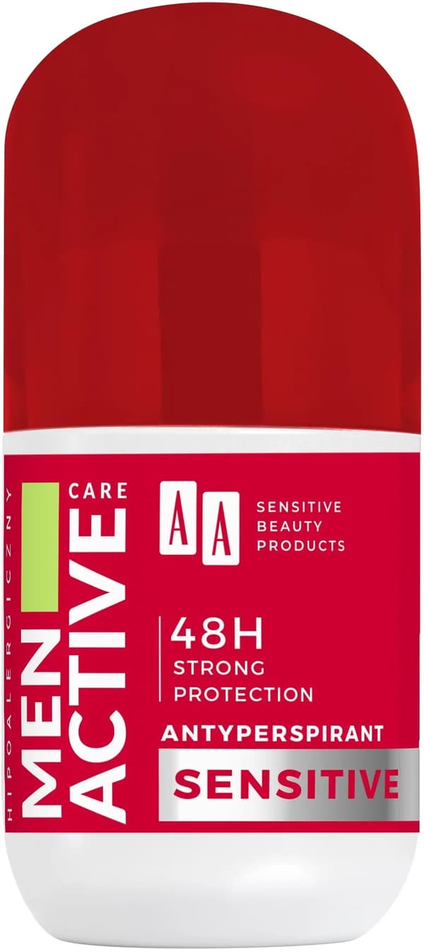 AA Men Active Care Deodorant Antiperspirant Roll-on Sensitive 50ml