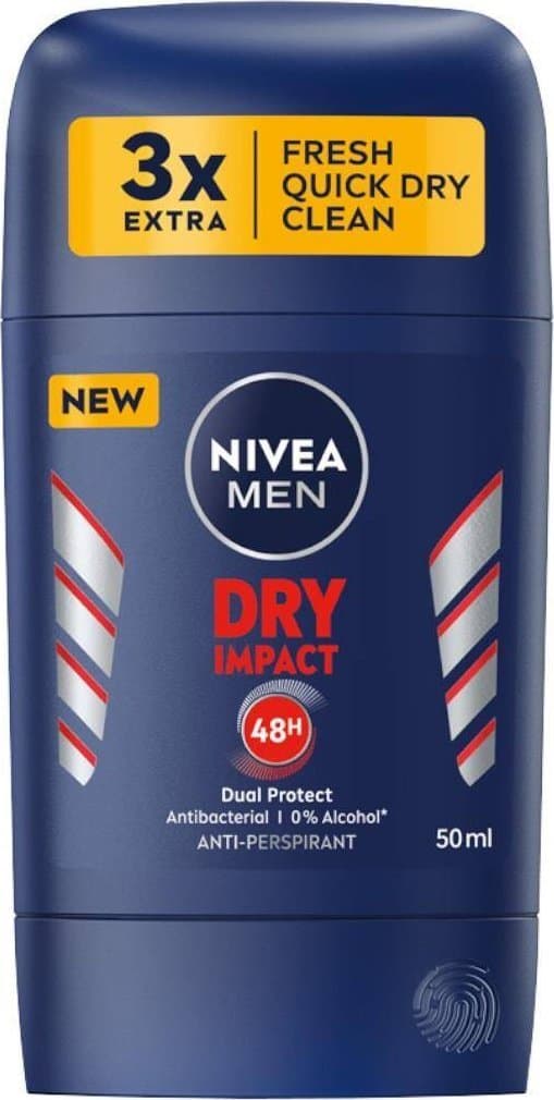 NIVEA MEN Herr Antiperspirant Stick Dry Impact 50 ml