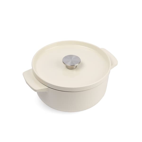 KitchenAid gjutjärnsgryta med lock 3.3L Almond C