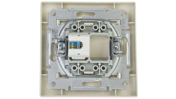 ASFORA Computerstik enkelt RJ45 kat.5e creme EPH4300123