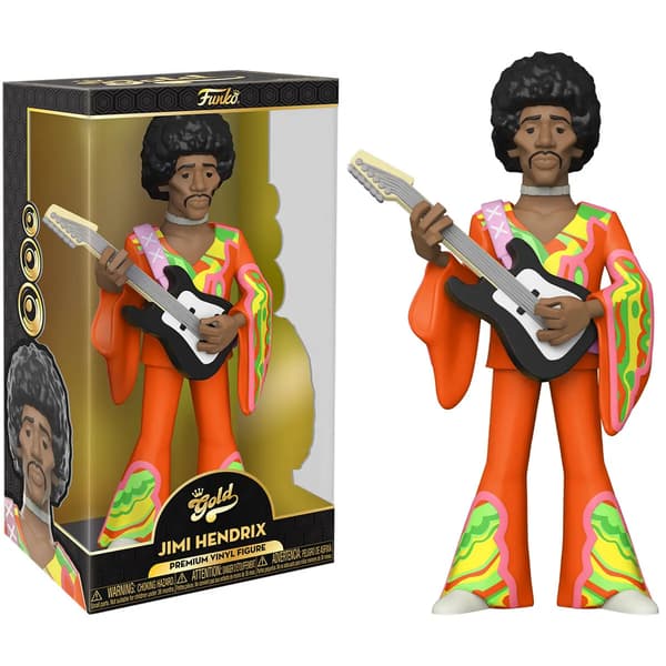 Vinyylikultafiguuri Jimi Hendrix 30cm