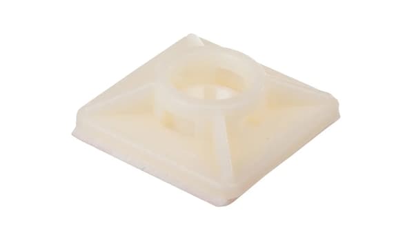 Selvklæbende base 19x19mm hvid BMB0901E /100stk /