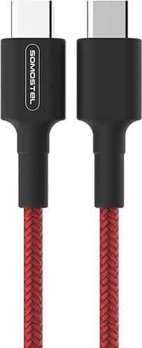 Somostel USB-C USB-kabel - USB-C 1 m rød (28858)