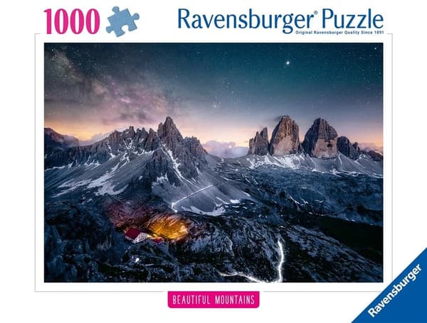 Puslespil 1000 Tre Cime, Dolomitterne