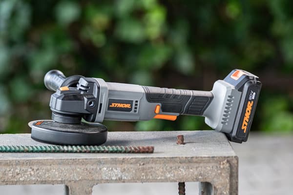 STHOR VINKELSLIBER 20V 125mm UDEN BATTERI OG LADER