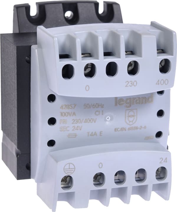 Sikkerhedstransformer 100VA 230-400/24V 042857