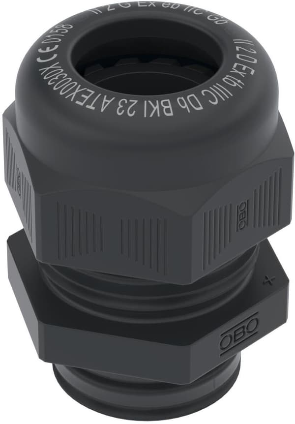 Polyamid kabelforskruning Ex M25 IP68 sort VTEC EX M25 SW 2050331