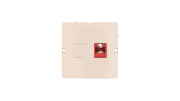 Kontakt-Simon Enkelt computerstik BASIC MODUL RJ45 kat.5e beige - BMF51.02/12