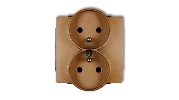 Halsfatning Dobbelt Deco Guld Metallic (8DGpr-2z)