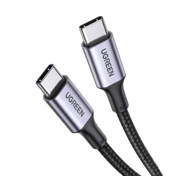 USB-C til USB-C Ugreen US316 Kabel, 100W, 5A 0.5m (Sort)