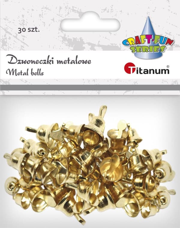 Metallikellot 30 kpl kulta